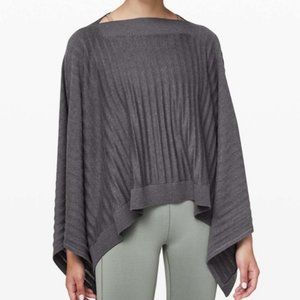 Lululemon Forward Flow Ribbed Poncho/Cape One Size